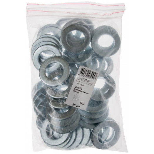Шайба DIN125 М24 плоская оцинкованная (50 шт)
