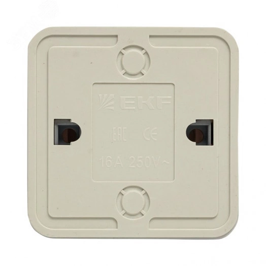 Рим Выключатель одноклавишный 10А белый