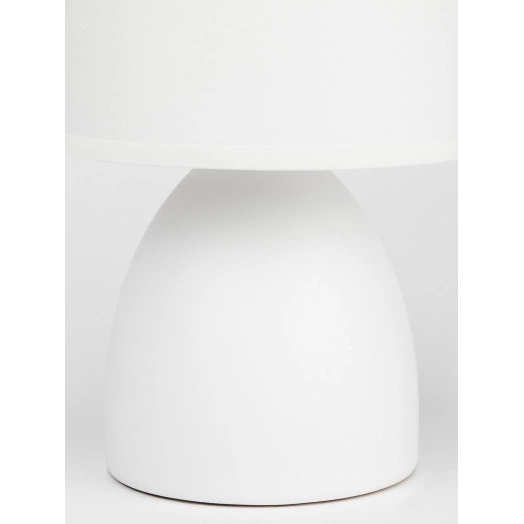 Настольная лампа Rivoli Nadine 7042-502 1 * Е14 40 Вт керамика белая с абажуром