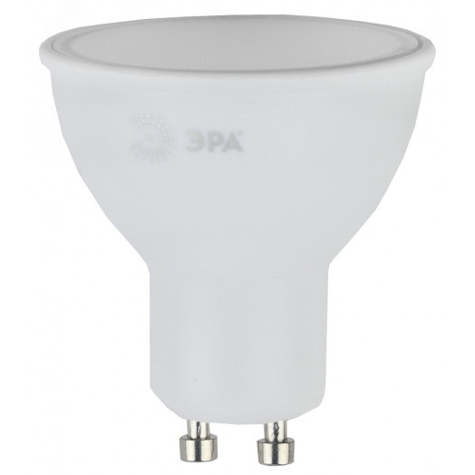 Лампа светодиодная LED MR16-8W-827-GU10 (диод, софит, 8Вт, тепл, GU10) ЭРА (10/100/4000) ЭРА