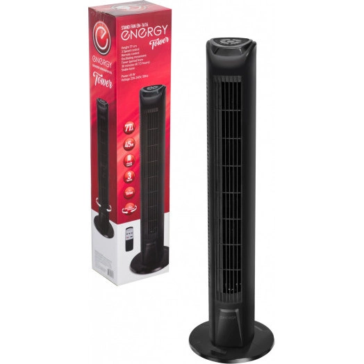 Вентилятор Energy EN-1616 TOWER  (напольный, колонна) с пультом черный 1шт/коробка