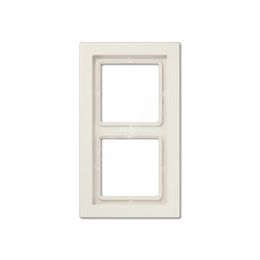 Рамка 2-я для горизонтальной/вертикальной установки  Серия- LS-Design  Материал- дуропласт  Цвет- слоновая кость