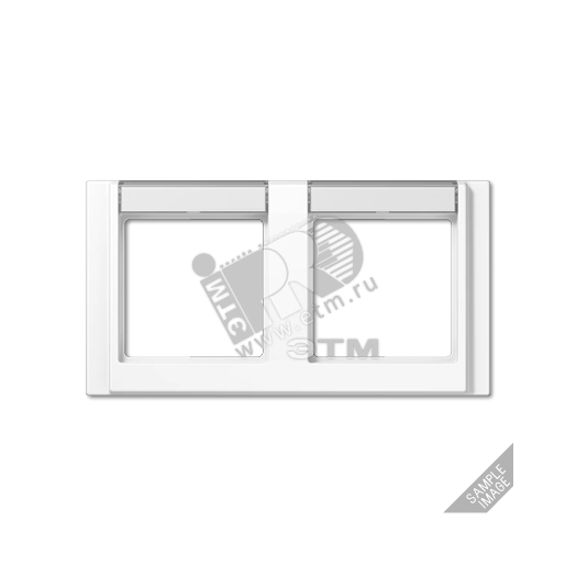 Рамка 3 поста с полем для надписи алюминий