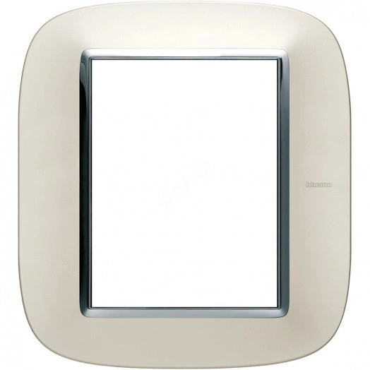 Axolute Рамка эллипс 3+3 модуля серебро