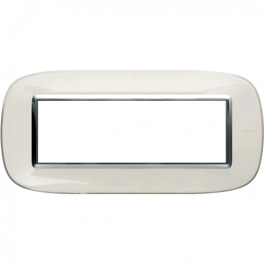 Axolute Накладки декоративные в форме эллипса прозрачные/белая карамель на 6 модулей