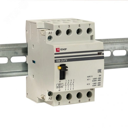 Контактор модульный КМ РУ 63А 4NO (3 мод.) EKF PROxima
