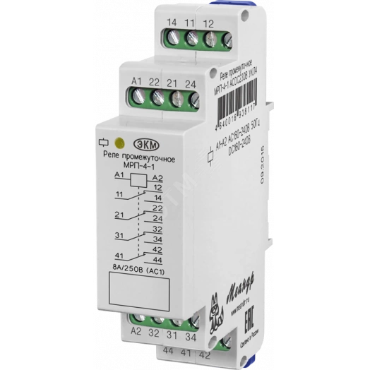 Реле промежуточное МРП-4-1 AC/DC 110В УХЛ4