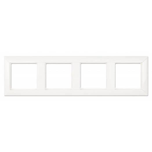 ECO Рамка 4-кратная для вертикальной и горизонтальной установки белая