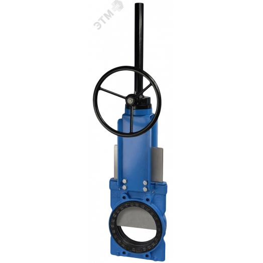 Затвор шиберный (нож) EX-02-500-R-E DN 500 PN 4 м/ф EPDM редуктор