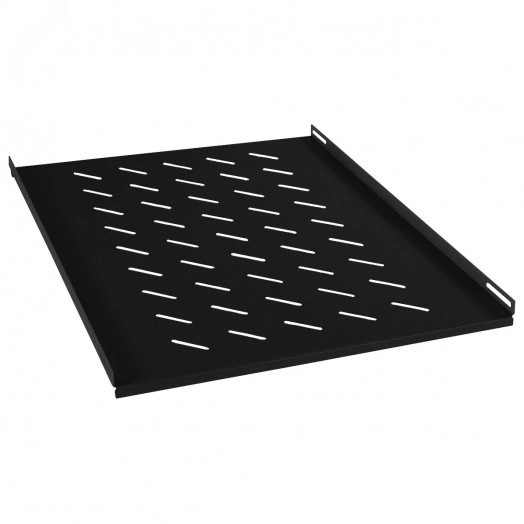 Полка перфорированная глубиной 700 мм для открытых стоек, цвет черный (RAL 9004)
