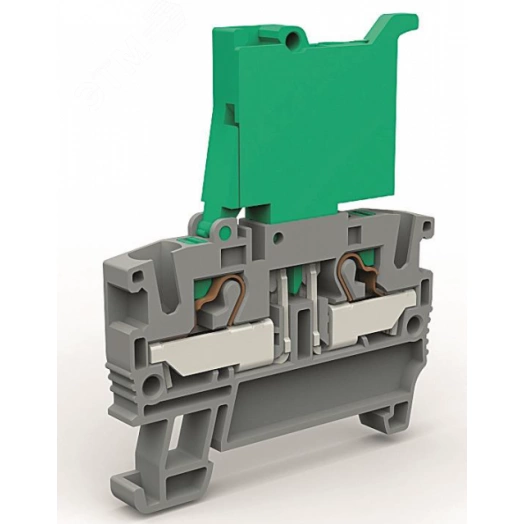 Клемма с держателем предохранителя на 4 кв.мм с индикацией