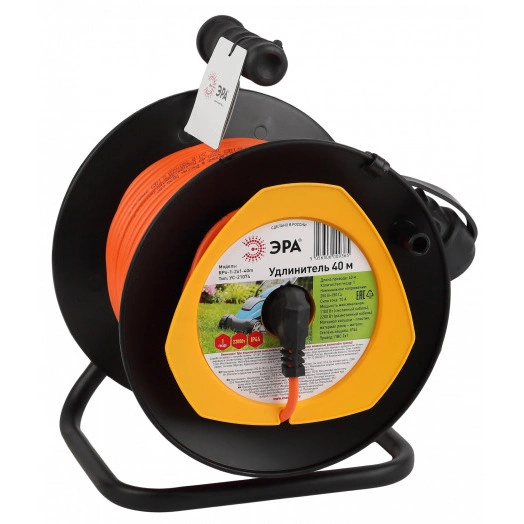 Удлинитель силовой RPx-1-2x1-40m на п. катушке б/з 1 гн 40м ПВС 2x1 RPx-1-2x1-40m ЭРА