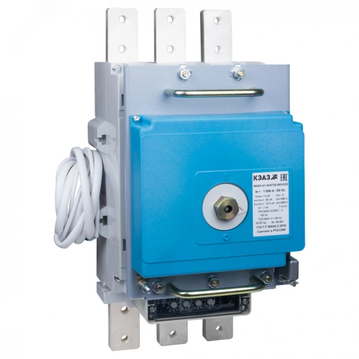 Выключатель автоматический ВА55-41-341830-1000А-690AC-НР230AC/220DC-ПЭ230AC-УХЛ3 (Заднее присоединение)