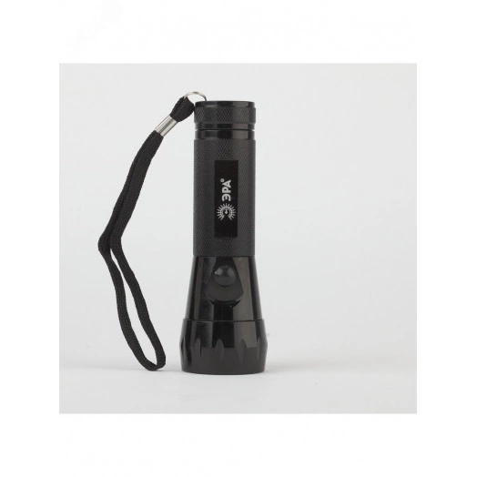 Фонарик карманный на батарейках 3хAAA, ударопрочный металлический корпус, текстурированная ручка, ремешок на руку, 17 LED MB-501 Лайн ЭРА