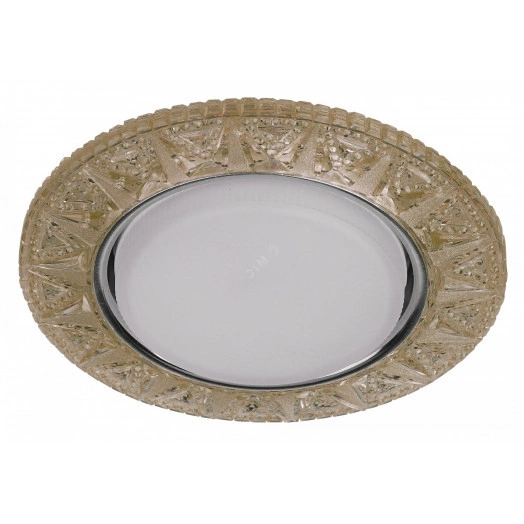 DK LD22 CHP/WH Точечные светильники ЭРА декор cо светодиодной подсветкой Gx53, шампань