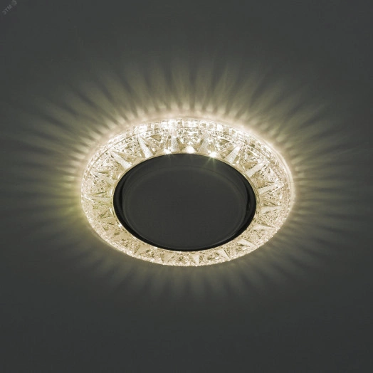 DK LD22 CHP/WH Точечные светильники ЭРА декор cо светодиодной подсветкой Gx53, шампань