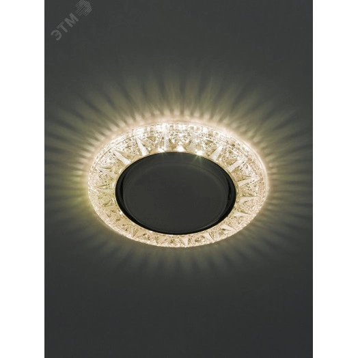 DK LD22 CHP/WH Точечные светильники ЭРА декор cо светодиодной подсветкой Gx53, шампань