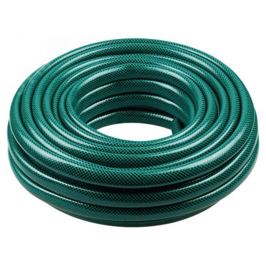 Шланг поливочный трехслойный армированный, зеленый 3/4'' х 1.5 мм х 25 м