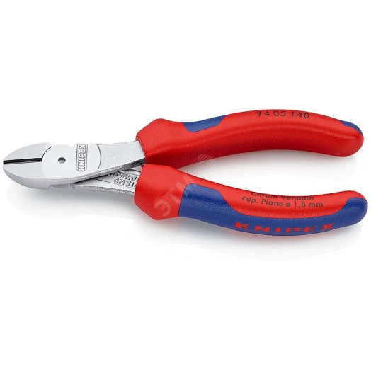 Бокорезы резка - проволока средней твердости 31мм твердая проволока 2мм рояльная струна (HRC 59) 15мм L=140мм хромированные двухкомпонентные рукоятки