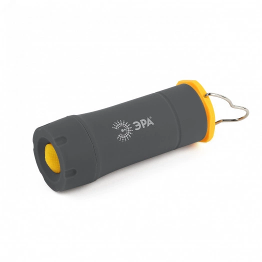 Фонарик подвесной на батарейках 3хAAA, ударопрочный, складной светильник, с крючком в палатку, регулируемый фокус, 3 режима MB-601 ЭРА