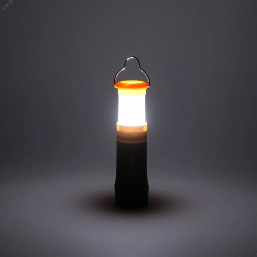 Фонарик подвесной на батарейках 3хAAA, ударопрочный, складной светильник, с крючком в палатку, регулируемый фокус, 3 режима MB-601 ЭРА