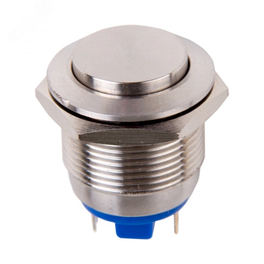 Кнопка  антивандальная ?19  Б/Фикс (2с) (ON)-OFF выпуклая (PBS-28В-4) REXANT (в упак. 1шт.)