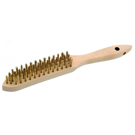 Щётка-крацовка ручная латунная 4-рядная