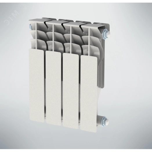 Радиатор алюминиевый секционный 350/100/12 боковое подключение