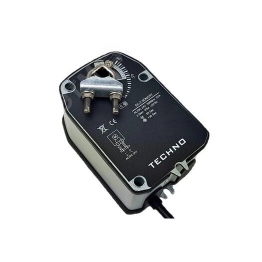 Электропривод воздушной заслонки с пружиной 2.5Nm, 0-10V, 1SPDT, 24AC/DC