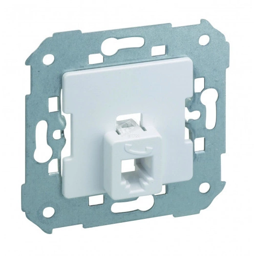 Розетка телефонная RJ-11, S82,82N, 88, механизм, белый
