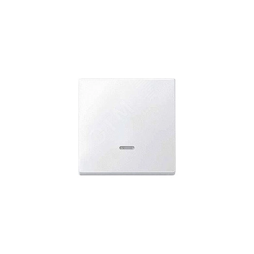 Клавиша с окошком для светоиндикатора белый