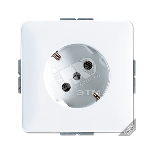 Розетка штепсельная SCHUKO с поворотом на 45 гр. 16A 250V центральная плата