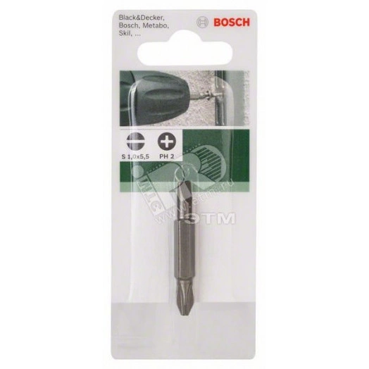 Бита двусторонняя 1х5.5/PH2 45мм XH