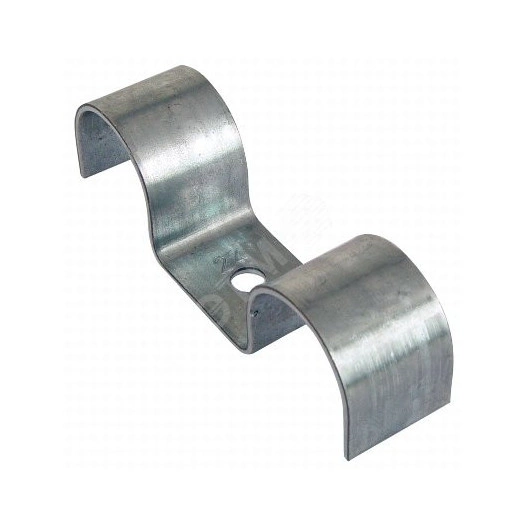 Скоба 20мм сдвоенная крепежная металл BSMZ для    труб и кабелей