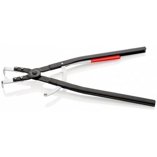 Щипцы для больших внутренних стопорных колец сменные губки под углом 90° посадочный размер  122 - 300 мм диаметр наконечников  35 мм L-590 мм чёрные KN-4420J51