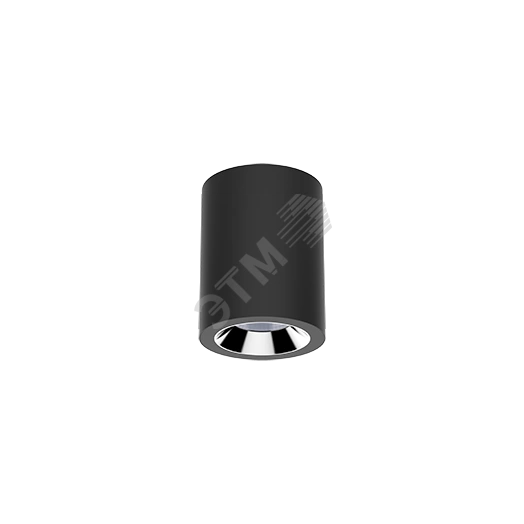 Светильник LED DL-02 Tube накладной 220*150 55W 3000K 35° RAL9005 черный матовый