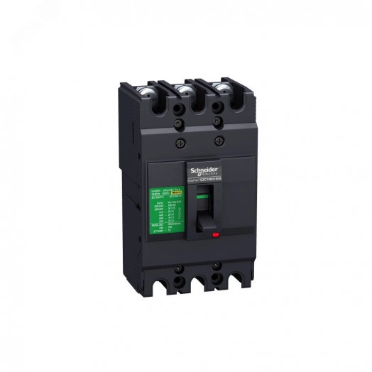 Выключатель автоматический трехполюсный EZC100 7.5 KA/400 В 3T 30 A