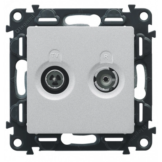 Valena LIFE Лицевая панель розетки TV-R Слоновая кость