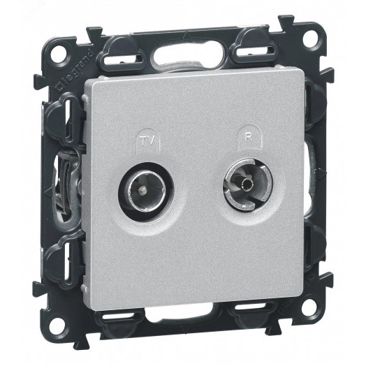 Valena LIFE Лицевая панель розетки TV-R Слоновая кость