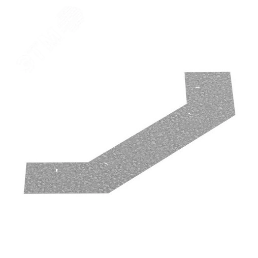 Донная вставка для поворота 90 град. для лотков ЛКР 400, толщ. 1,0 мм, Сендзимир цинк