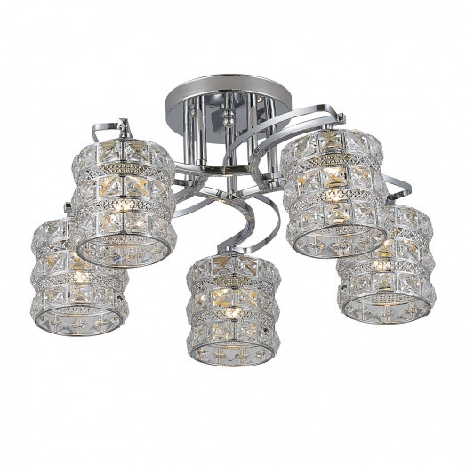 Люстра  Rivoli Carolina 9079-305 5 * Е27 40 Вт модерн