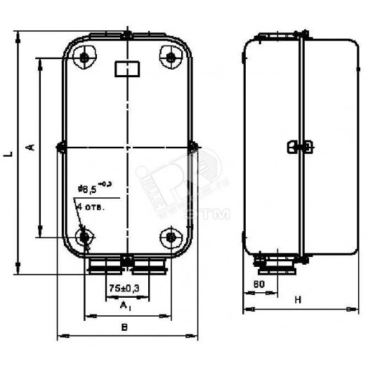 Пускатель электромагнитный ПМ12-100270 У3 В, 220В, 1002