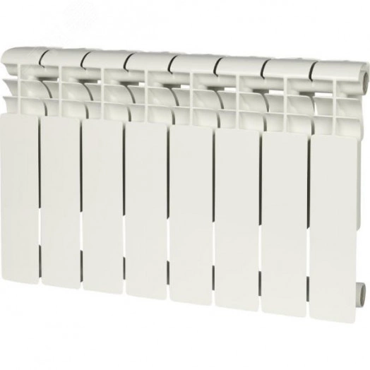 Радиатор биметаллический секционный 350/80/8 боковое подключение