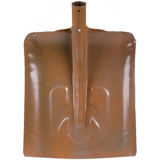 Лопата для уборки снега тротуарная стальная без черенка 340х385 мм