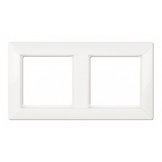 ECO Рамка 2-кратная для вертикальной и горизонтальной установки белая
