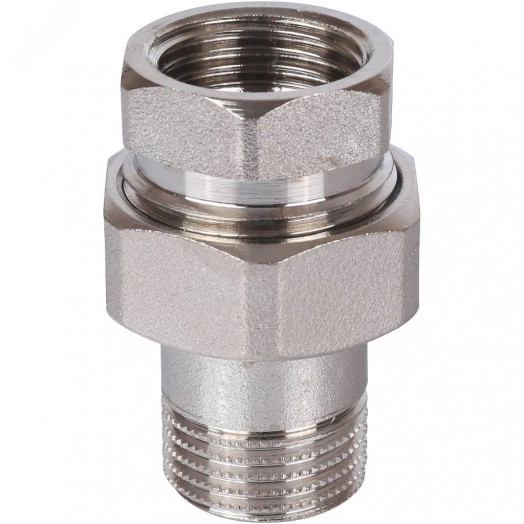 Сгон разъемный ВН 1/2' прямой (американка), никелированный