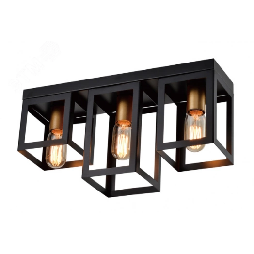 Светильник потолочный Rivoli Aneli 5084-303 3 * Е27 40 Вт лофт - кантри