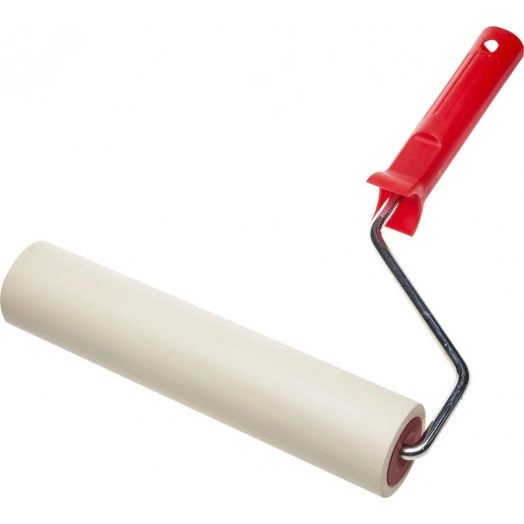 Валик прижимной ''ЭКСПЕРТ'' в сборе, резиновый, бюгель 8мм, 46x240мм