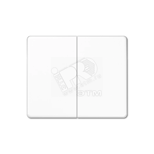 Клавиши для сдвоенных кнопочных выключателей/выключателей/кнопок белые