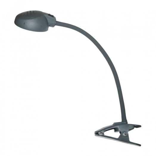 Светильник Веста С16 ПШ (LED, на прищепке)7 Вт,  гибкая стойка 450 мм, антрацит